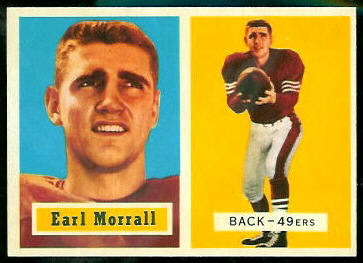 Earl Morrall 1957 Topps football card