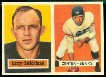 Larry Strickland 1957 Topps football card