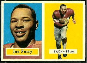 Joe Perry 1957 Topps football card Joe Perry 1957 Topps football card