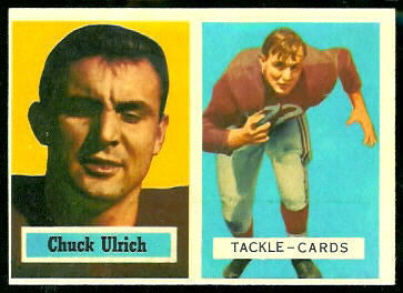 Chuck Ulrich 1957 Topps football card