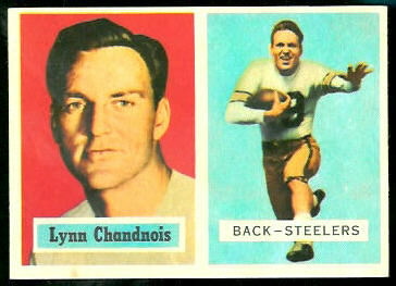 Lynn Chandnois 1957 Topps football card