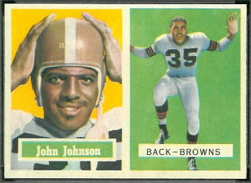 John Henry Johnson 1957 Topps football card