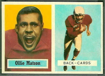 Ollie Matson 1957 Topps football card Ollie Matson 1957 Topps football card