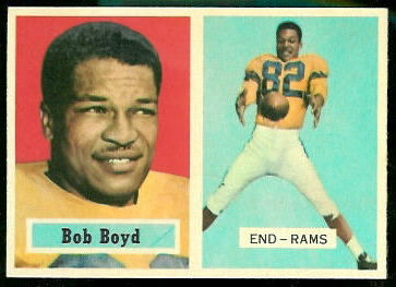 Bob Boyd 1957 Topps football card