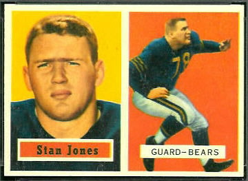 Stan Jones 1957 Topps football card