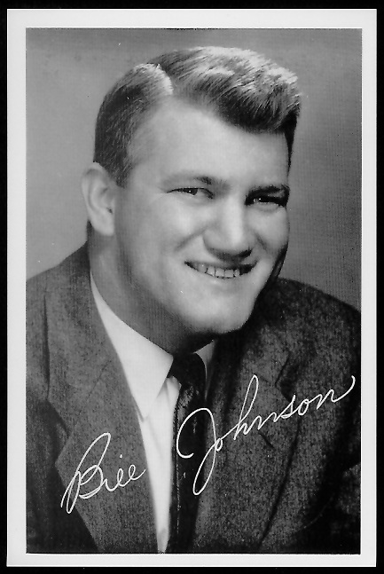 Bill Johnson 1958 49ers Team Issue football card