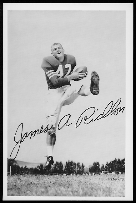 Jim Ridlon 1958 49ers Team Issue football card