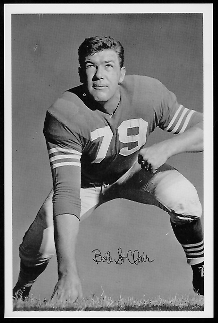 Bob St. Clair 1958 49ers Team Issue football card