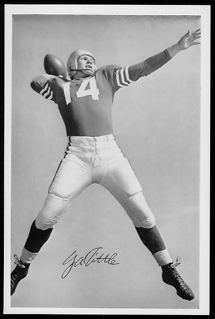 Y.A. Tittle 1958 49ers Team Issue football card