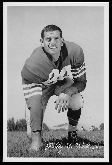 Billy Wilson 1958 49ers Team Issue football card