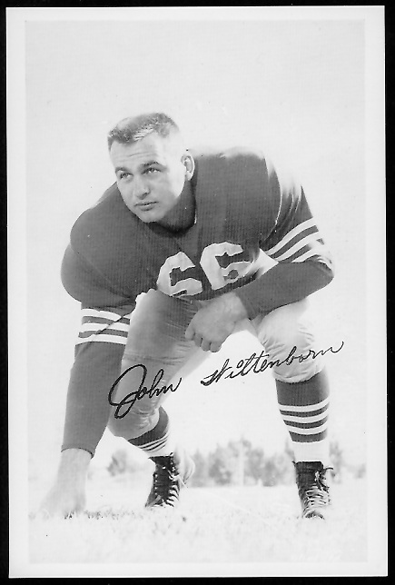 John Wittenborn 1958 49ers Team Issue football card