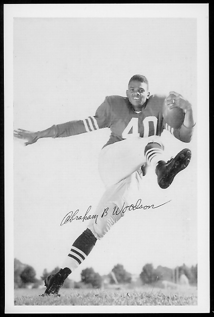 Abe Woodson 1958 49ers Team Issue football card