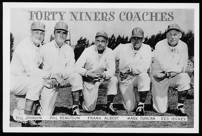 49ers Coaches 1958 49ers Team Issue football card