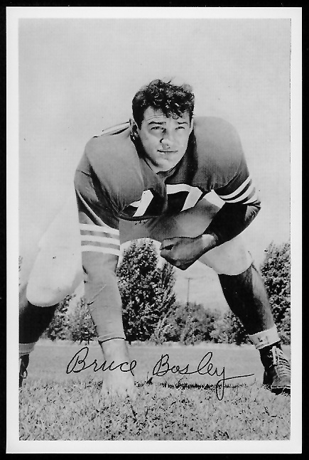 Bruce Bosley 1958 49ers Team Issue football card