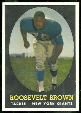 Roosevelt Brown 1958 Topps football card