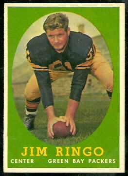 Jim Ringo 1958 Topps football card Jim Ringo 1958 Topps football card