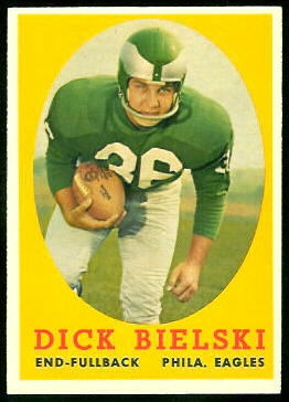 Dick Bielski 1958 Topps football card