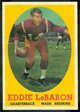 Eddie LeBaron 1958 Topps football card