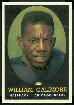 Willie Galimore 1958 Topps football card