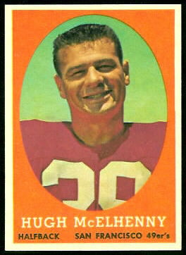 Hugh McElhenny 1958 Topps football card Hugh McElhenny 1958 Topps football card