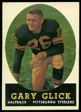 Gary Glick 1958 Topps football card