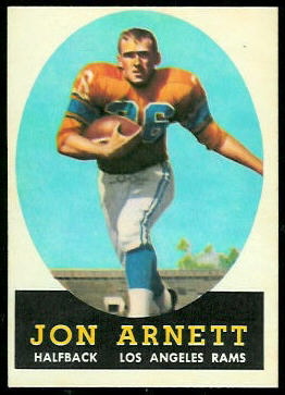 Jon Arnett 1958 Topps football card