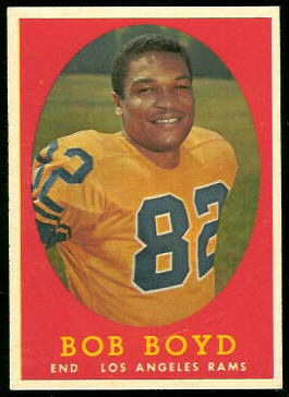 Bob Boyd 1958 Topps football card