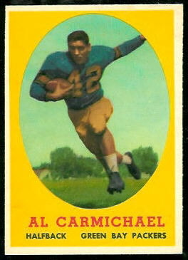 Al Carmichael 1958 Topps football card Al Carmichael 1958 Topps football card