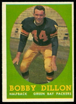 Bobby Dillon 1958 Topps football card