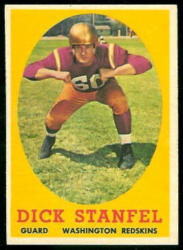 Dick Stanfel 1958 Topps football card