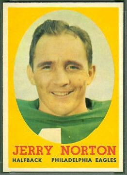 Jerry Norton 1958 Topps football card