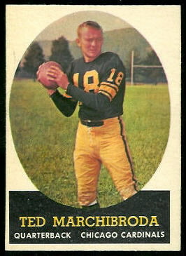 Ted Marchibroda 1958 Topps football card