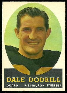 Dale Dodrill 1958 Topps football card