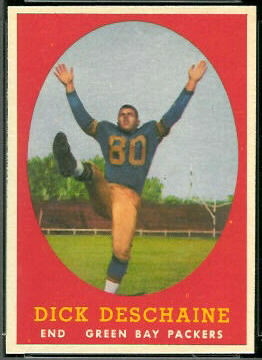 Dick Deschaine 1958 Topps football card