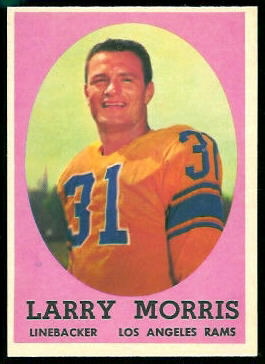 Larry Morris 1958 Topps football card