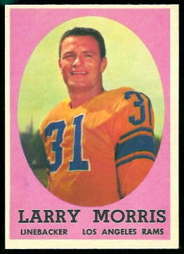 Larry Morris 1958 Topps football card Larry Morris 1958 Topps football card