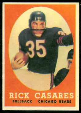 Rick Casares 1958 Topps football card