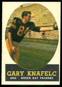 Gary Knafelc 1958 Topps football card Gary Knafelc 1958 Topps football card