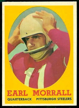 Earl Morrall 1958 Topps football card