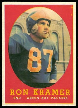 Ron Kramer 1958 Topps football card