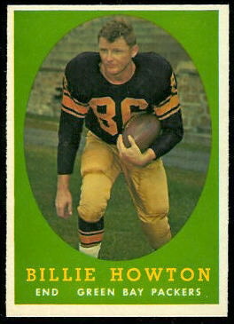 Bill Howton 1958 Topps football card