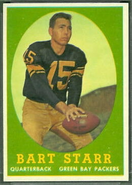 Bart Starr 1958 Topps football card Bart Starr 1958 Topps football card