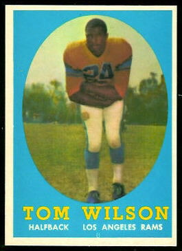 Tom Wilson 1958 Topps football card