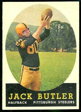 Jack Butler 1958 Topps football card Jack Butler 1958 Topps football card