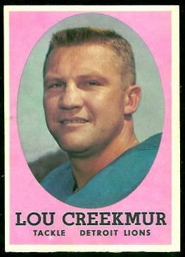Lou Creekmur 1958 Topps football card