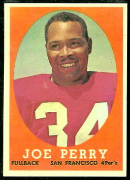 Joe Perry 1958 Topps football card Joe Perry 1958 Topps football card