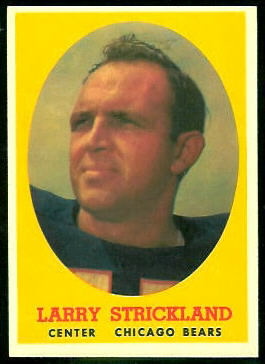 Larry Strickland 1958 Topps football card