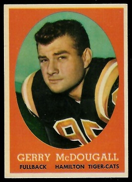 Gerry McDougall 1958 Topps CFL football card