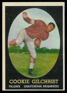 Cookie Gilchrist 1958 Topps CFL football card