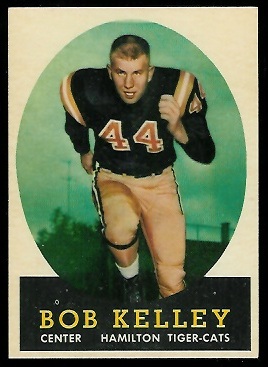 Bob Kelley 1958 Topps CFL football card